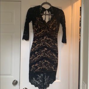 Bebe black lace dress